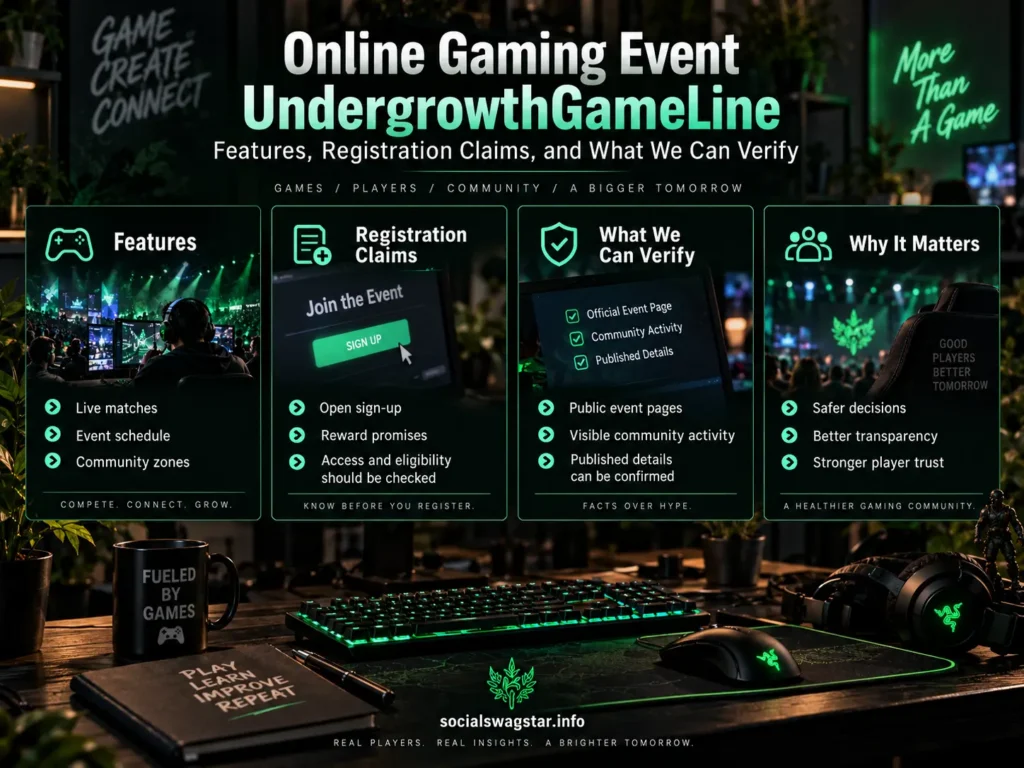 Online Gaming Event UndergrowthGameLine Features Registration Claims and What We Can Verify