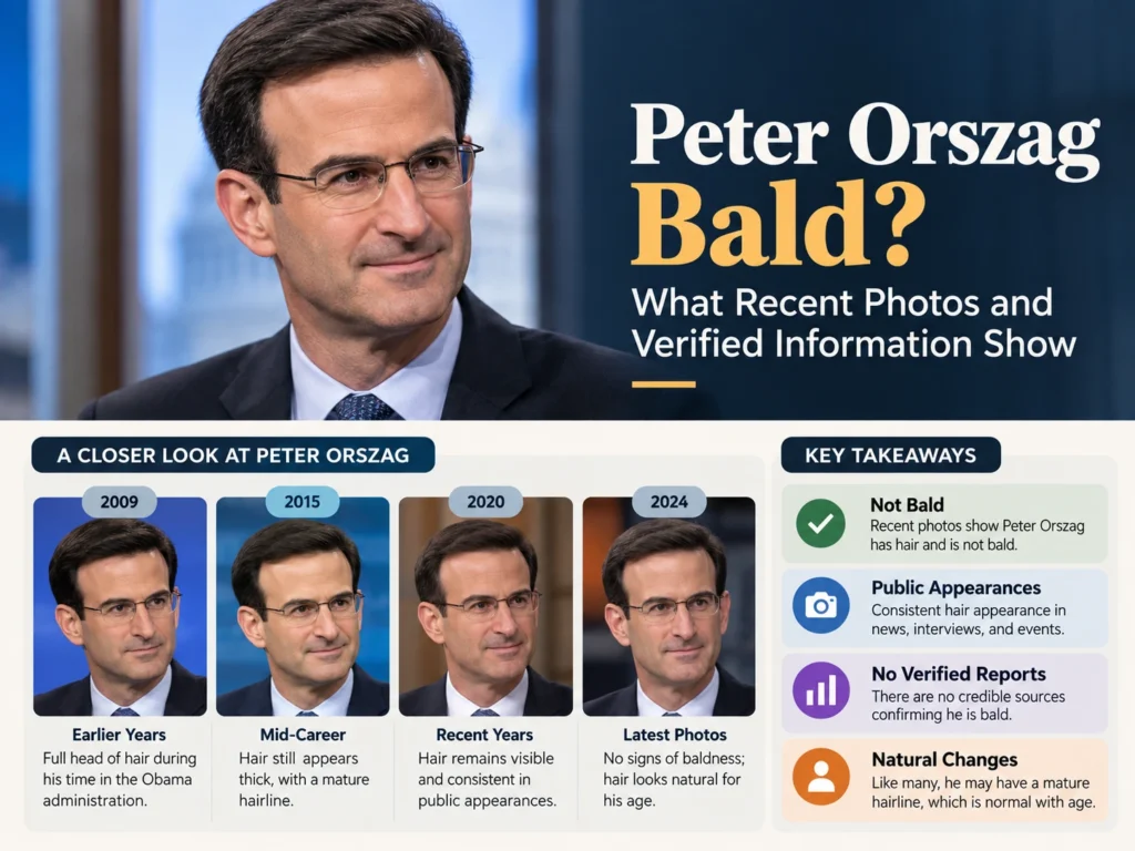 Peter Orszag Bald What Recent Photos and Verified Information Show