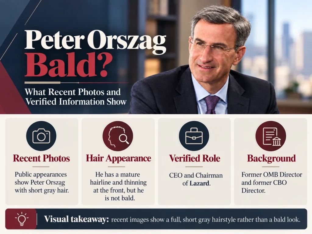 Peter Orszag Bald What Recent Photos and Verified Information Show