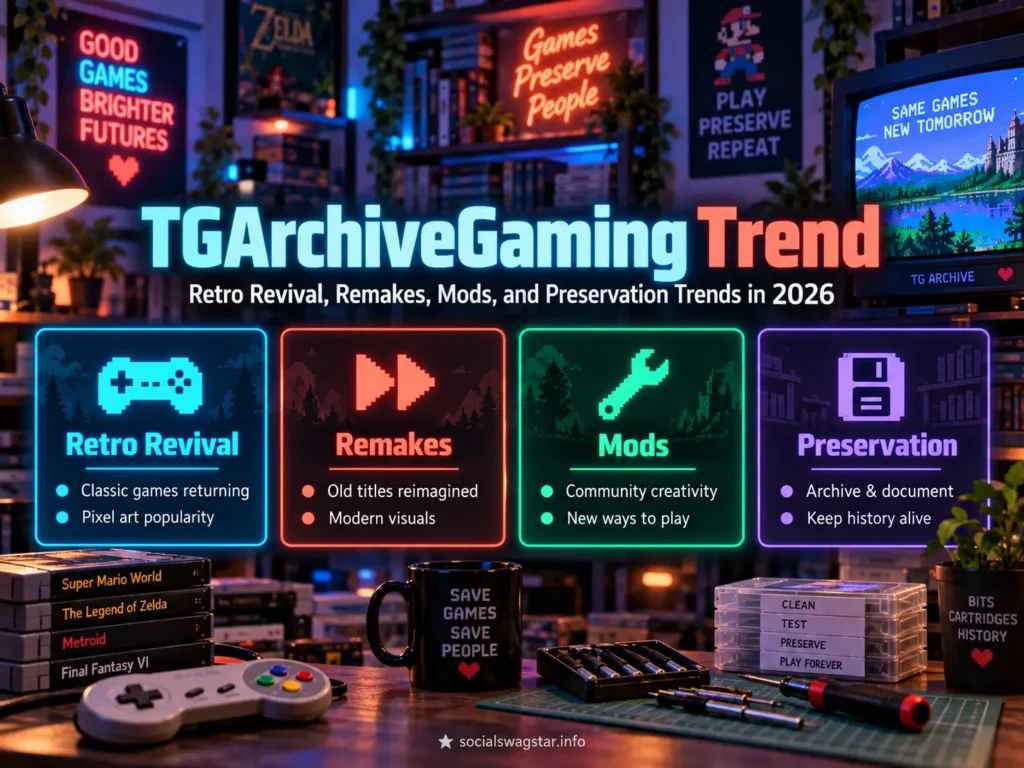 TGArchiveGaming Trend Retro Revival Remakes Mods and Preservation Trends in 2026