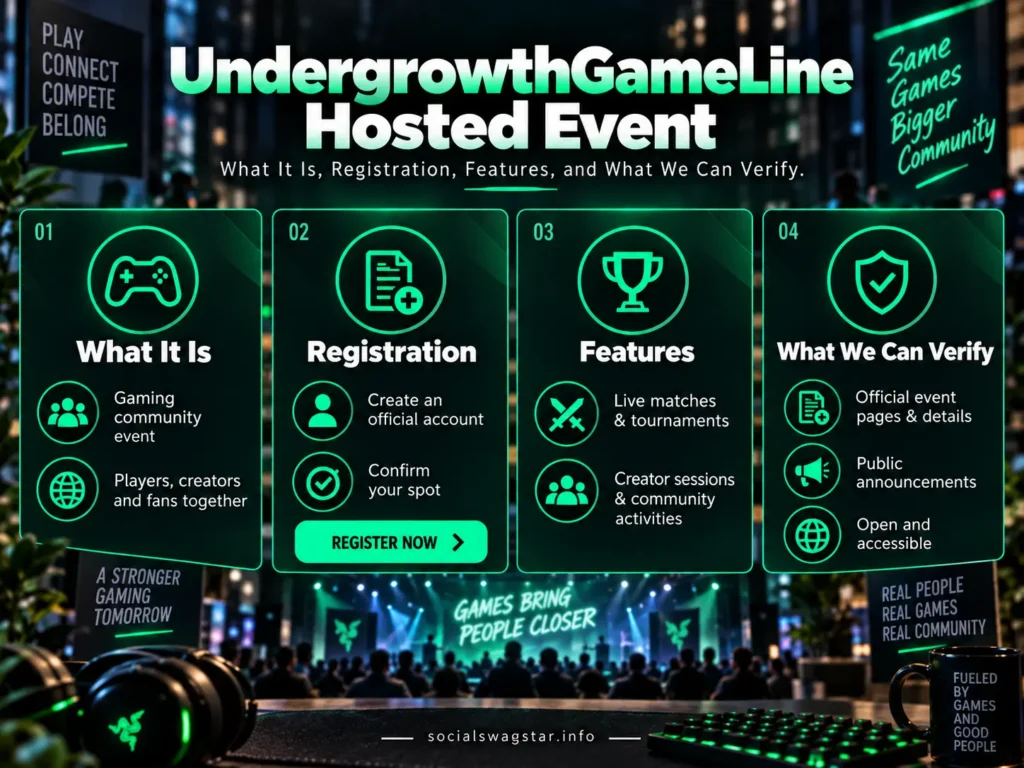 UndergrowthGameLine Hosted Event What It Is Registration Features and What We Can Verify